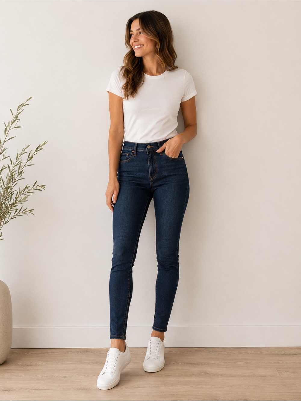Levi’s 721 High Rise Skinny Jeans Dark Wash Stretch Denim Size 28